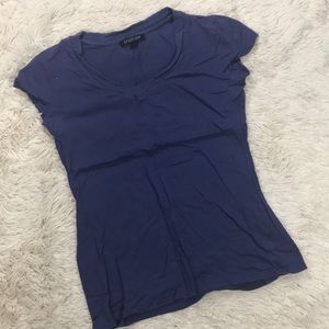 Paraphrase Solid Purple Short Sleeve T Shirt